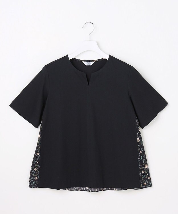 J.PRESS LADIES S 【一枚で着映え】LIBERTYコンビ バックデザイン カットソー ネイビー系