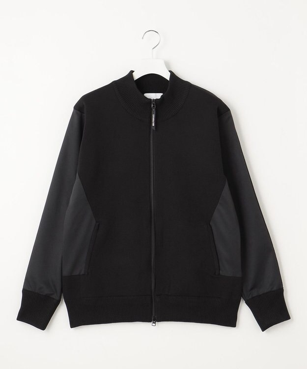 23区GOLF 【23Fondation/MEN】ハイブリッド ニットアウター ブラック系