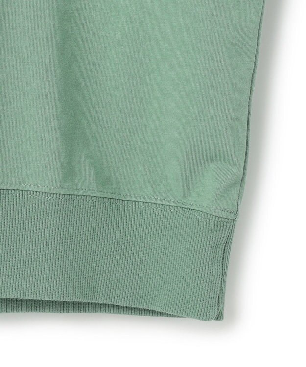 J.PRESS YORK STREET 【UNISEX】ブルドックプリント クルーネック Tシャツ ライトグリーン系