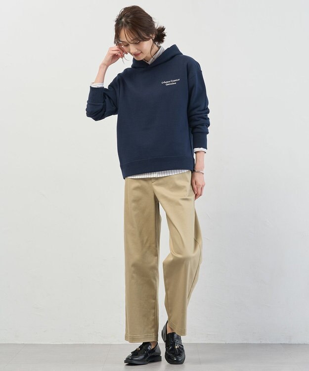 J.PRESS LADIES L 【WEB限定カラーあり】ハイパワーデニムツイル ワイドパンツ 【WEB限定】ベージュ系