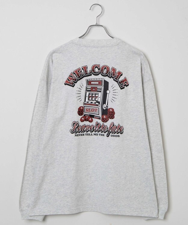 WEGO 【ユニセックス着用ITEM】ユニークモチーフBIGロンT グレー