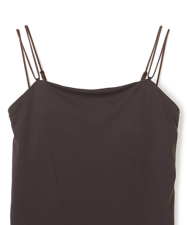 UNFILO L ラッシュガード カップ付き キャミソール チャコールブラウン