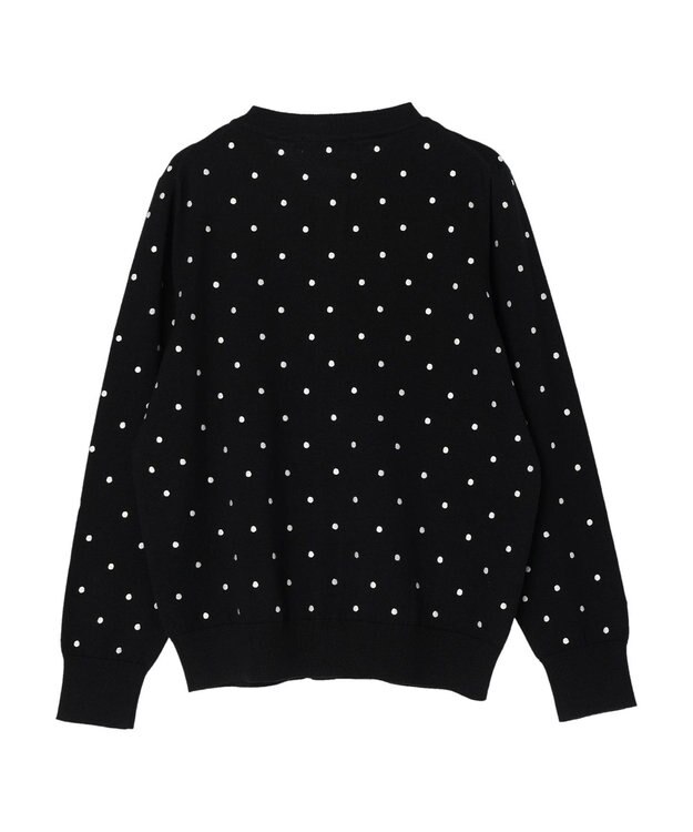 AMERICAN HOLIC Ｄｏｔモックネックニットカーディガン Dot
