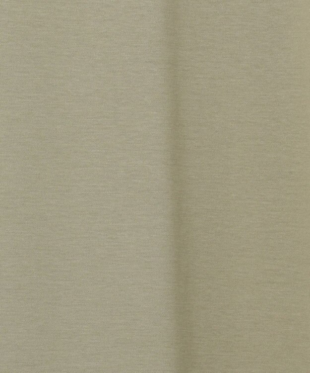 自由区 【洗える】リラックスジャージー クルーネックワンピース カーキ系