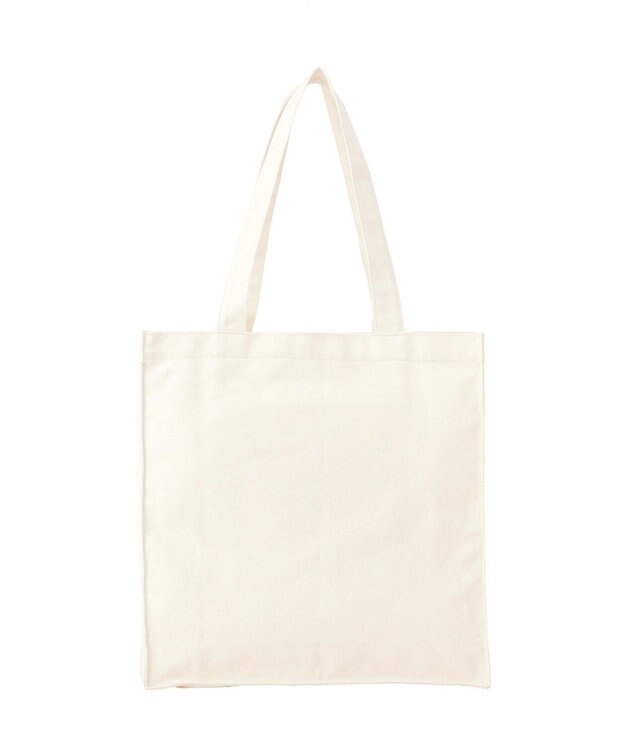 Maison de FLEUR ブランドロゴ刺繍スクエアトートバッグ Ivory