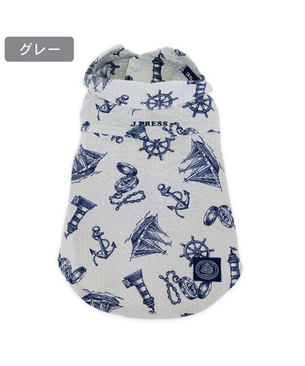 PET PARADISE J.PRESS マリンシャツ  《グレー》 小型犬 グレー