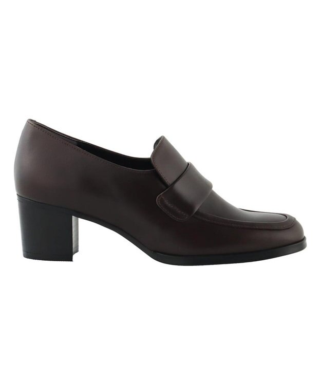 REGAL FOOT COMMUNITY 【リーガルレディース】F02R 甲深ヒールアップローファー パンプス ダークブラウン