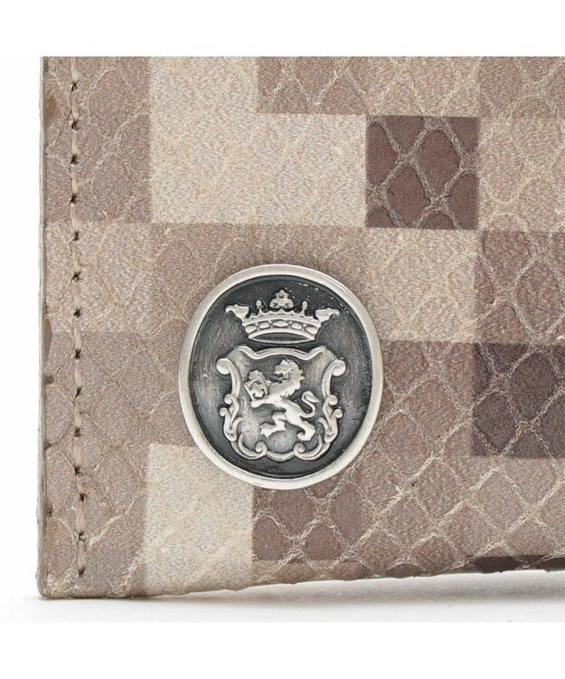 A.D.M.J. 【牛革】スネーク型押し/オーガナイザーパース サンド