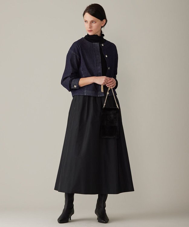 自由区 L 【洗える】ウスカルデニム ジャケット インディゴ