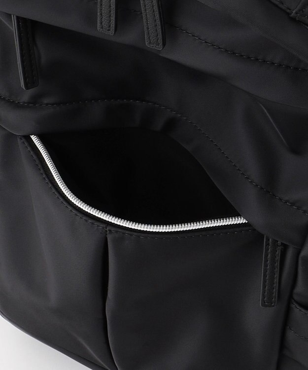 LA BAGAGERIE 【maison vert】 【多収納】タックポケットリュック ブラック