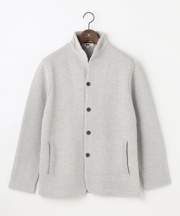 JOSEPH ABBOUD 【軽くて洗える】ストローヤーンニット カーディガン ライトグレー系