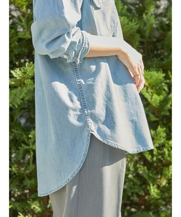 AMERICAN HOLIC Ｗポケットデニムシャツ Indigo