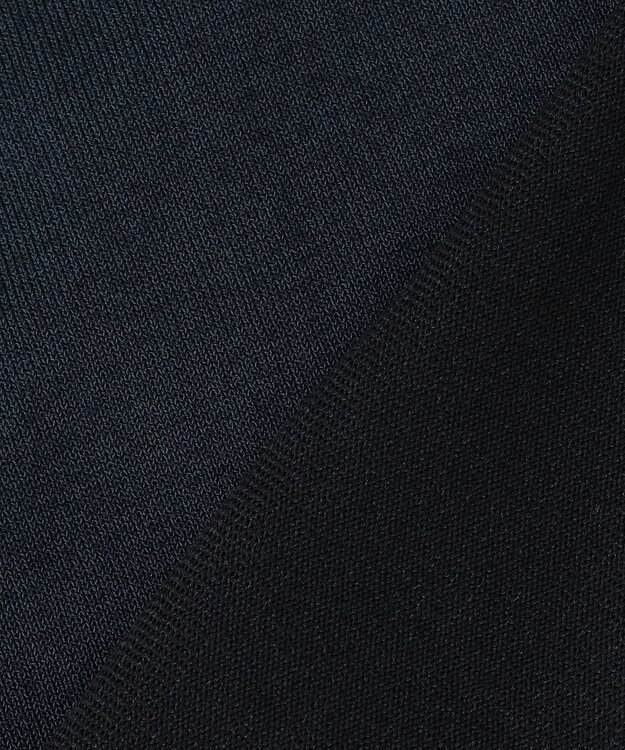 GOTAIRIKU 綿とポリのいいとこどり【洗濯機可】テーラード DRESS BIZ ニットTシャツ ネイビー系