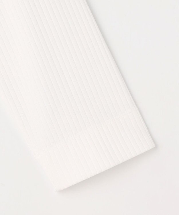 J.PRESS LADIES L 針抜きフライス クルーネック カットソー ホワイト系