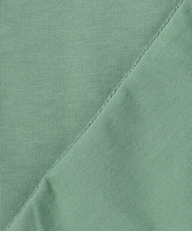 J.PRESS YORK STREET 【UNISEX】ブルドックプリント クルーネック Tシャツ ライトグリーン系