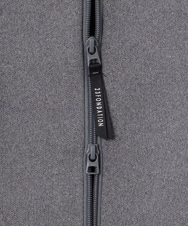 23区GOLF 【23Fondation/MEN】ハイブリッド ニットアウター ライトグレー系