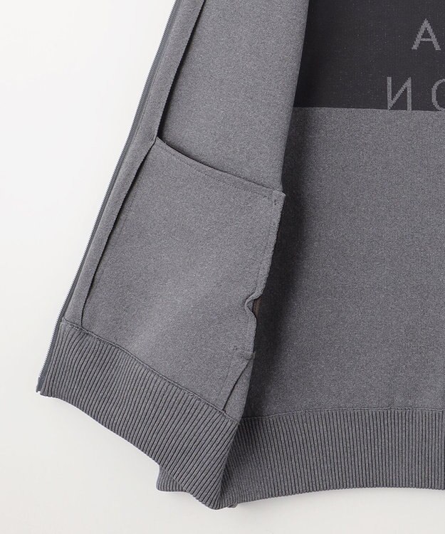 23区GOLF 【23Fondation/MEN】ハイブリッド ニットアウター ライトグレー系