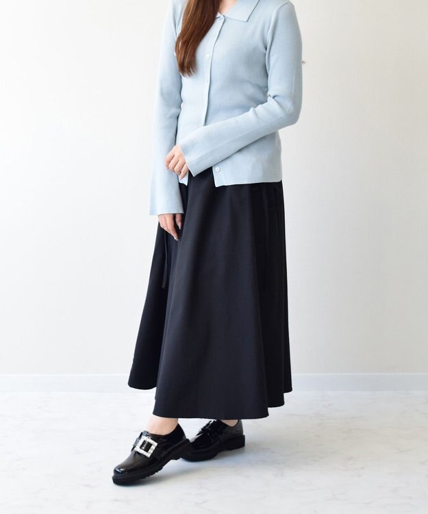 Bridget Birkin 【Bridget Birkin】スクエアサイドビジューローファー ブラックエナメル