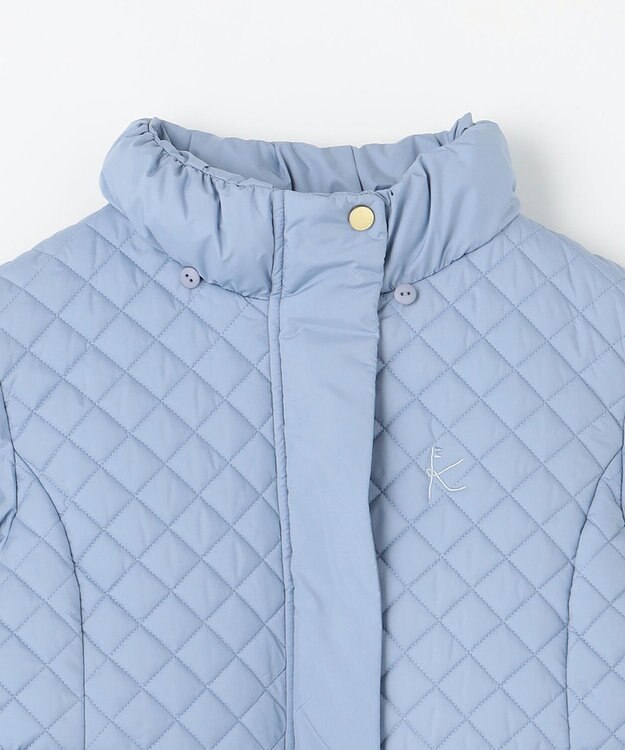組曲 KIDS 【150-170㎝】キルティング 中綿コート マローブルー系