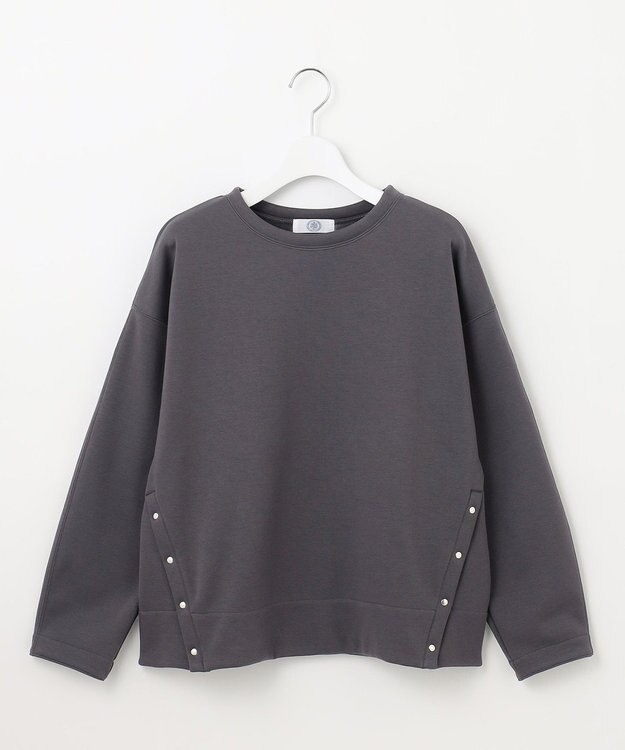 J.PRESS LADIES 【WEB限定カラーあり】ボアジャージー カットソー グレー系