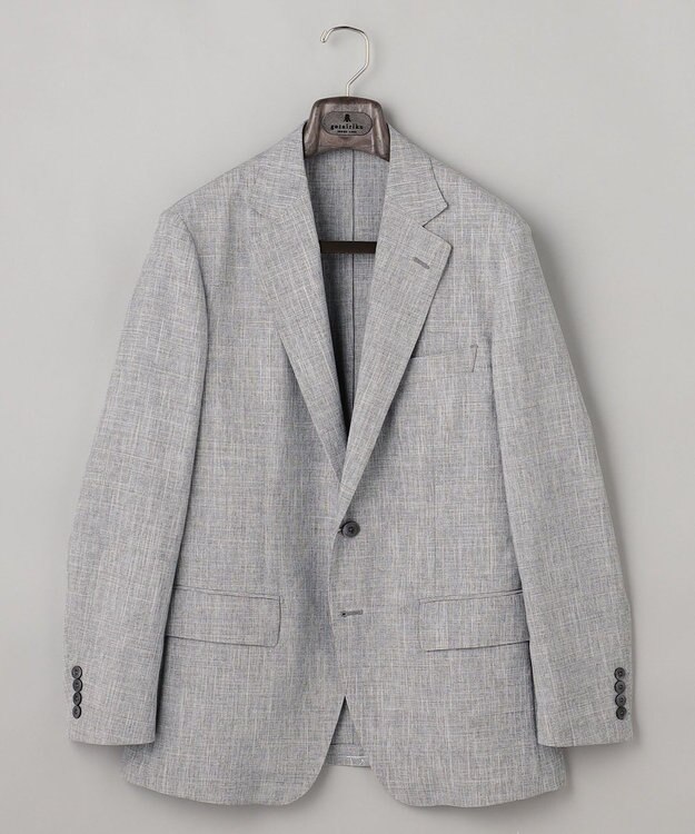 GOTAIRIKU 新クオリティ/KINGサイズ追加【洗える/シワになりにくい】タイワンタフタ  擬麻ジャケット ライトグレー系