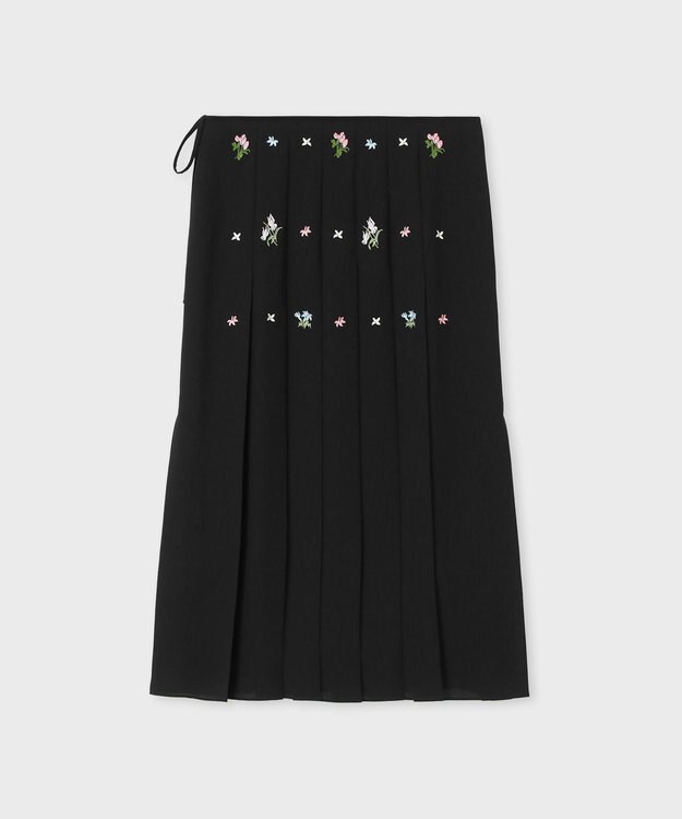 Paul Smith フラワーエンブロイダリー スカート ブラック