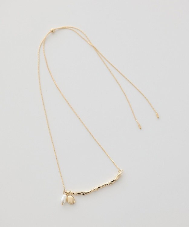 earth music&ecology スマイリースライドネックレス Gold