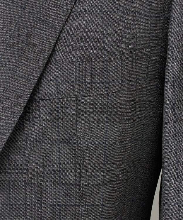 GOTAIRIKU 【Loro Piana Fabric】365 通年スーツ(グレーー×格子) グレー系4