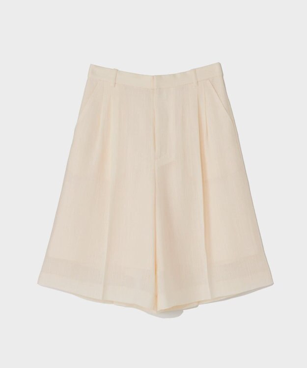 GRACE CONTINENTAL リネンライクシアーパンツ キナリ