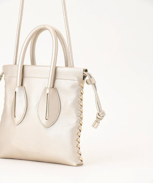 GRACE CONTINENTAL ADD CULUMN TURN BAG シルバー