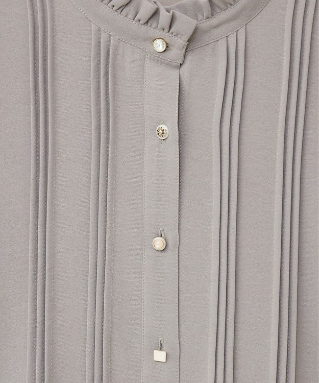 Green Parks ・ＥＬＥＮＣＡＲＥ　ＤＵＥ　ピンタックブラウス Gray Beige