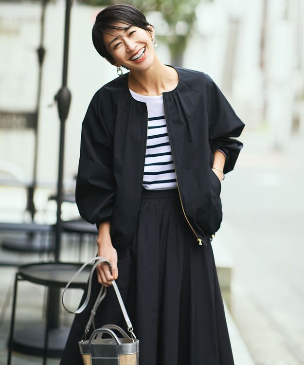 23区 【洗える】Armor-lux バスクシャツ カットソー ネイビー×ホワイトボーダー