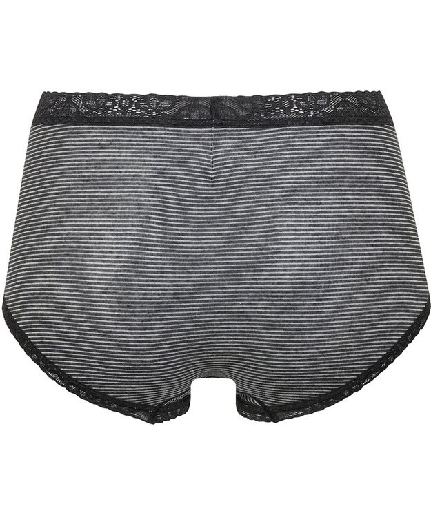 Wing ショーツ 綿混素材(身生地) やさしい肌あたり ここちよいフィット感 【デイリーフィット やわらかコットン】 はきこみ丈ふかめ EC3500 ウイング／ワコール ブラック