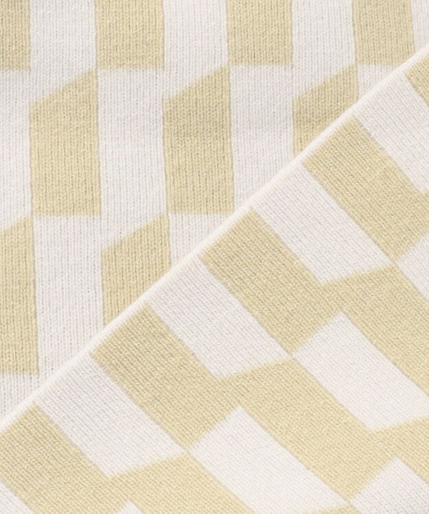 JOSEPH アルコーブ　インターシャ　ニットコート Pale Olive/Ivory