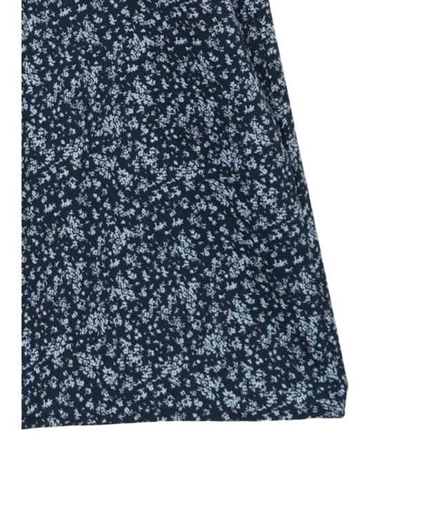 earth music&ecology 小花柄Ｖネックワンピース Navy