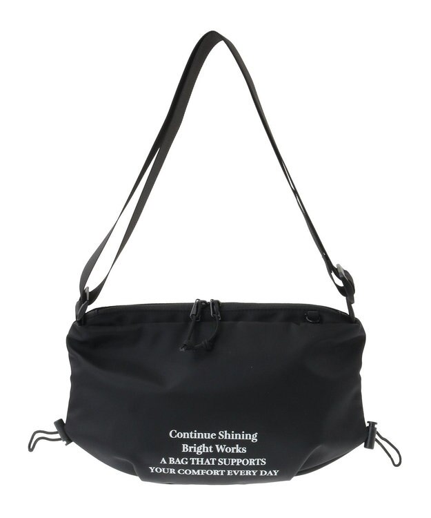 CRAFT STANDARD BOUTIQUE 撥水ロゴプリントショルダー Black