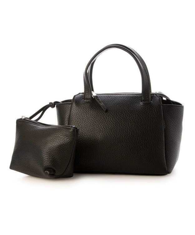 UNBILLION カシュカシュ cachecache / ポーチ付ダブルフェイスミニボストンバッグ ブラック