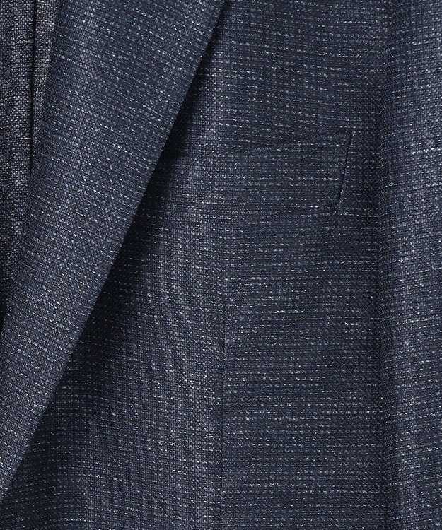 GOTAIRIKU 新素材セットアップ【通気性抜群/洗える/シワになりにくい】カラミプリントストレッチセットアップ ジャケット ネイビー系8