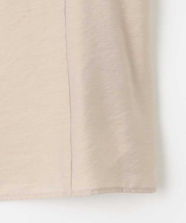 J.PRESS LADIES L 【洗える】シアーブライトローン バンドカラー ブラウス ベージュ系