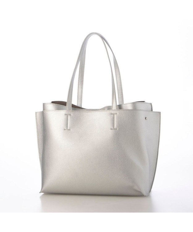 UNBILLION カシュカシュ cachecache / A4セパレートパーテーショントート シルバー