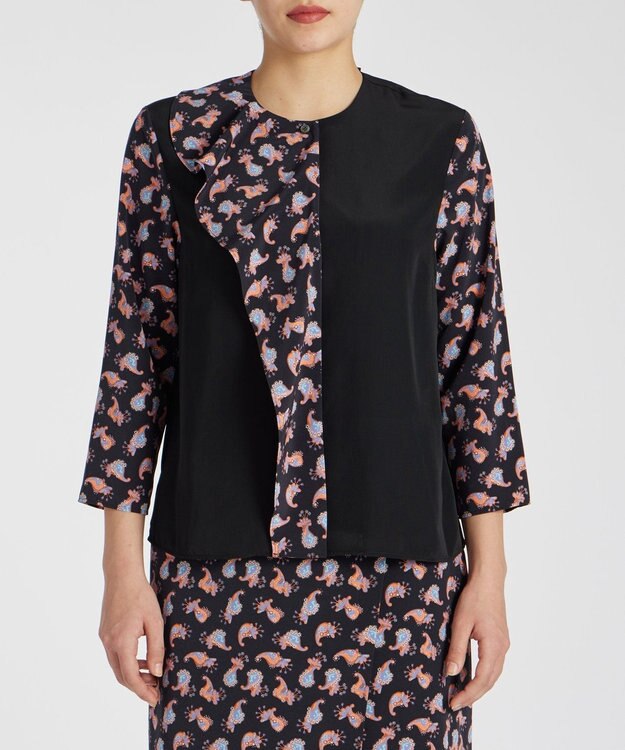 Paul Smith 【オンラインショップ限定】Mini Burle Paisleyブラウス ブラック