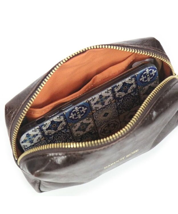 Regalo Felice 【しっかり大容量 / スマホも入る / 日本製】ポーチ / REGALO BR(ブラウン)