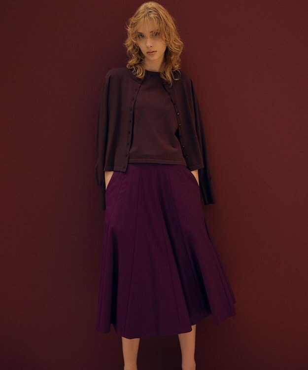 組曲 クルミボタン ニットカーディガン ブラウン系