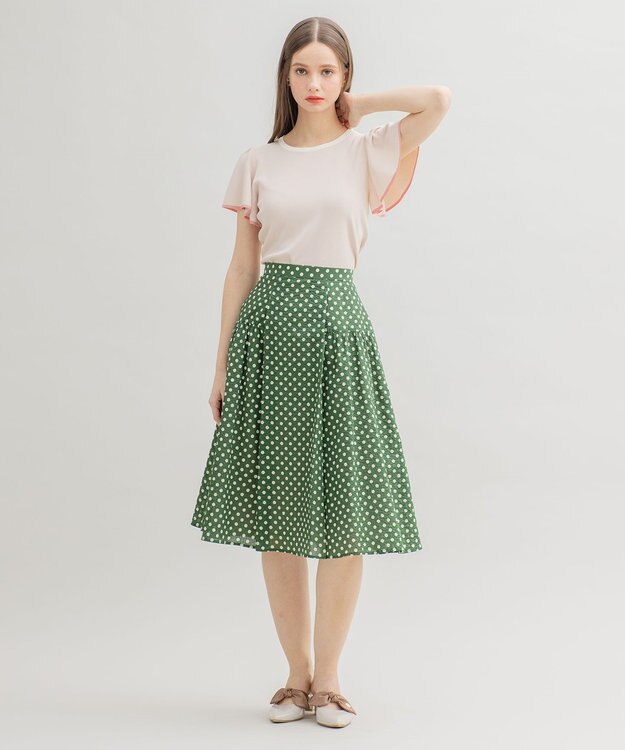 TOCCA 【洗える】MELODY スカート グリーン系5