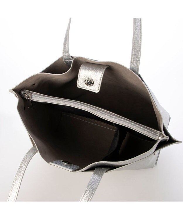 UNBILLION カシュカシュ cachecache / A4セパレートパーテーショントート シルバー