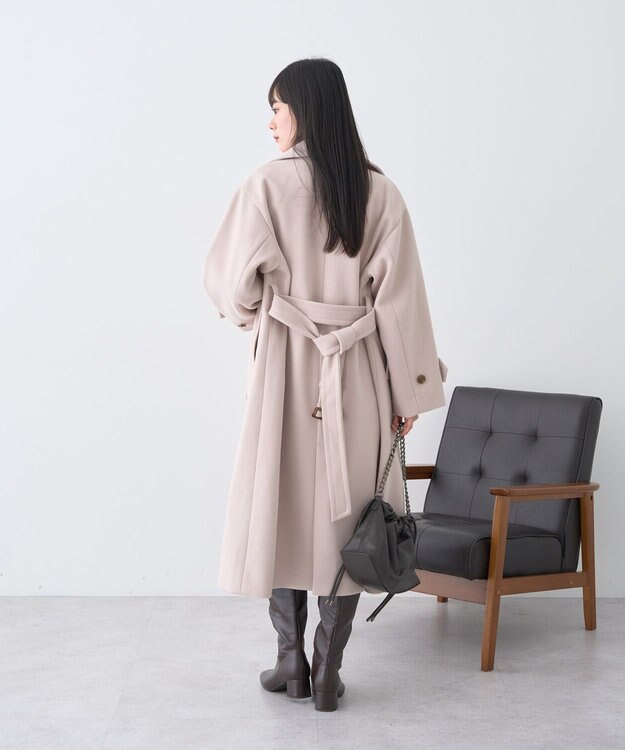 earth music&ecology 3WAYカラーロングコート Light Beige