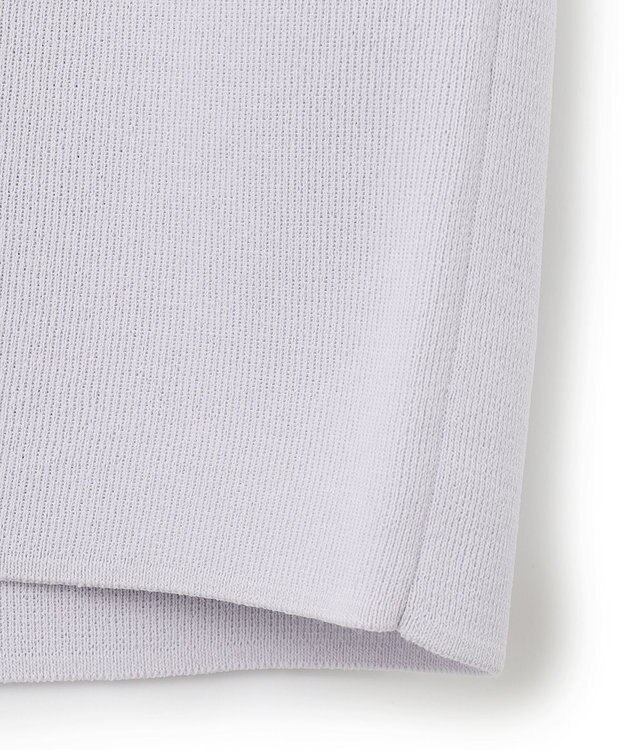 ICB 【洗える】 シンセティックフルニードル Vネックプルオーバー ライラックグレー系