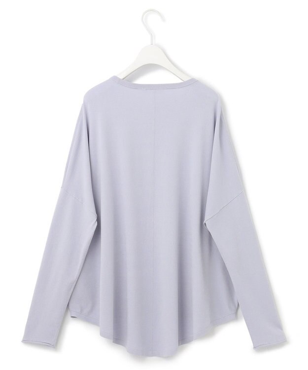 ICB 【WEB限定カラーあり・洗える】ヴィスコースワイド プルオーバー ライラックグレー系