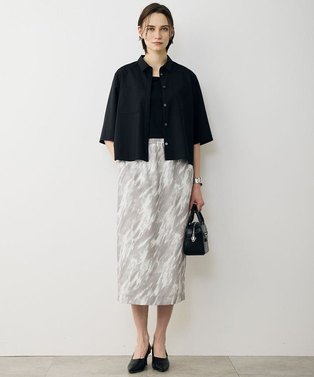 ICB L 【先行予約】ドライクールトロ 5分袖シャツ ブラック