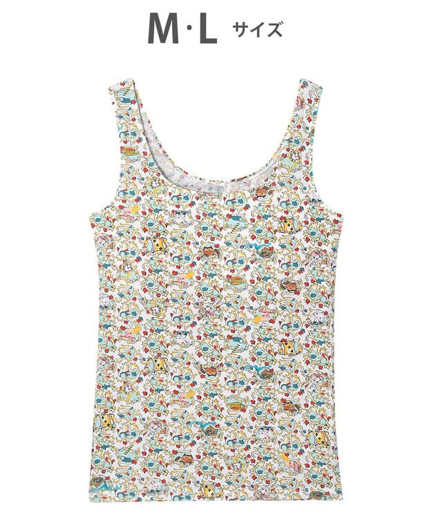 tsumori chisato SLEEP ツモリチサト インナー ベア天竺素材(身生地) パッド付き ノースリーブ タンクトップ レディース UCX563 /ワコール アイボリー